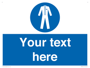 MP3024: Custom Protective Clothing Sign