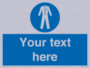 MP3024: Custom Protective Clothing Sign