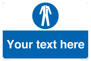 MP3024: Custom Protective Clothing Sign