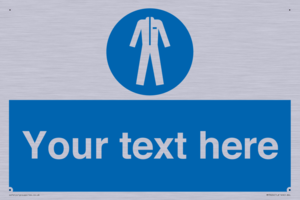 MP3024: Custom Protective Clothing Sign