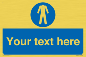 MP3024: Custom Protective Clothing Sign