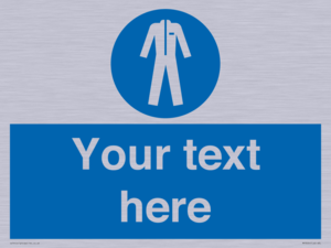 MP3024: Custom Protective Clothing Sign