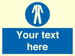 MP3024: Custom Protective Clothing Sign