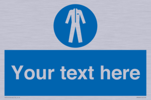 MP3024: Custom Protective Clothing Sign