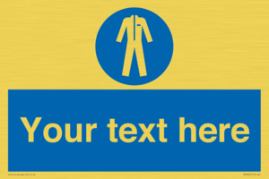 MP3024: Custom Protective Clothing Sign