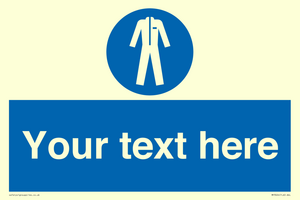 MP3024: Custom Protective Clothing Sign