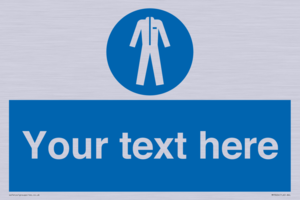 MP3024: Custom Protective Clothing Sign
