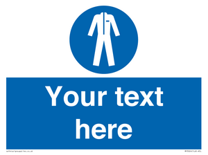 MP3024: Custom Protective Clothing Sign