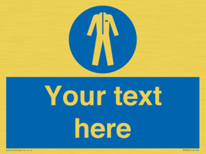 MP3024: Custom Protective Clothing Sign