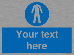 MP3024: Custom Protective Clothing Sign