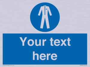 MP3024: Custom Protective Clothing Sign