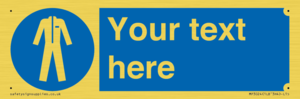 MP3024: Custom Protective Clothing Sign