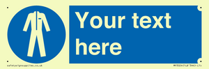MP3024: Custom Protective Clothing Sign