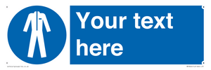 MP3024: Custom Protective Clothing Sign