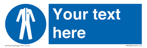 MP3024: Custom Protective Clothing Sign