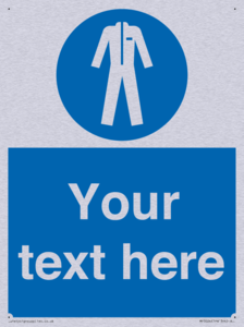 MP3024: Custom Protective Clothing Sign