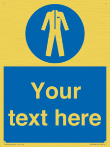 MP3024: Custom Protective Clothing Sign