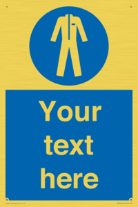 MP3024: Custom Protective Clothing Sign
