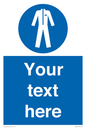 MP3024: Custom Protective Clothing Sign