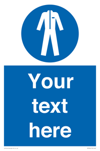 MP3024: Custom Protective Clothing Sign
