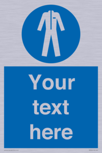 MP3024: Custom Protective Clothing Sign