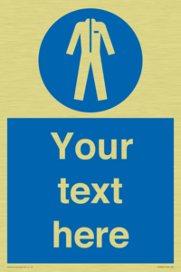 MP3024: Custom Protective Clothing Sign