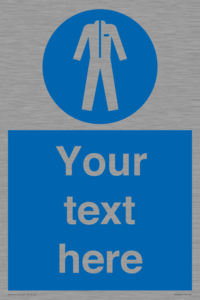 MP3024: Custom Protective Clothing Sign