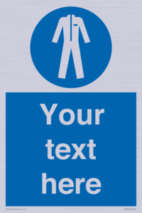 MP3024: Custom Protective Clothing Sign