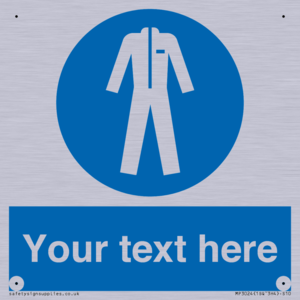 MP3024: Custom Protective Clothing Sign