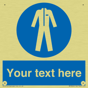 MP3024: Custom Protective Clothing Sign