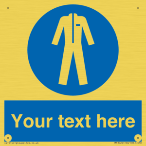 MP3024: Custom Protective Clothing Sign