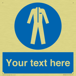 MP3024: Custom Protective Clothing Sign