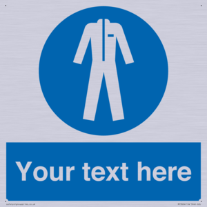 MP3024: Custom Protective Clothing Sign