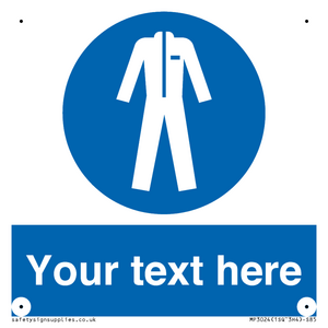 MP3024: Custom Protective Clothing Sign