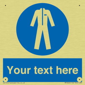 MP3024: Custom Protective Clothing Sign