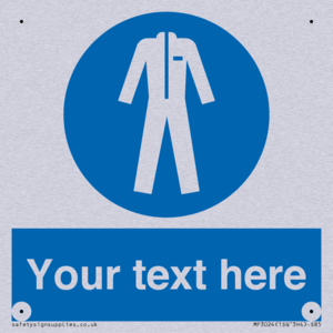 MP3024: Custom Protective Clothing Sign