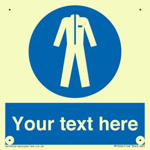 MP3024: Custom Protective Clothing Sign