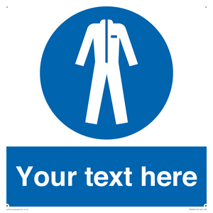 MP3024: Custom Protective Clothing Sign