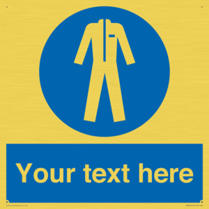 MP3024: Custom Protective Clothing Sign