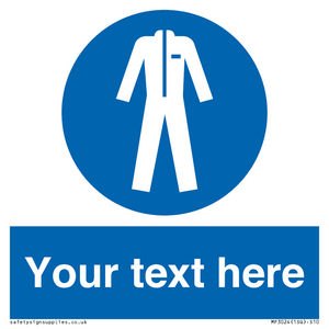 MP3024: Custom Protective Clothing Sign