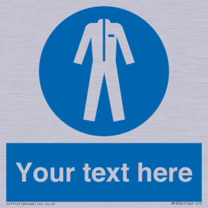 MP3024: Custom Protective Clothing Sign