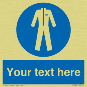 MP3024: Custom Protective Clothing Sign