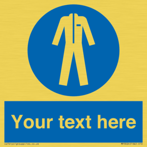 MP3024: Custom Protective Clothing Sign