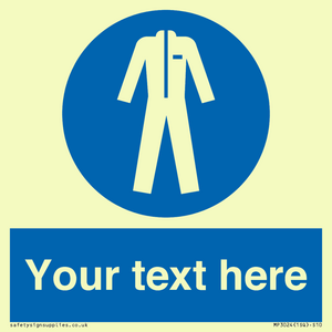 MP3024: Custom Protective Clothing Sign