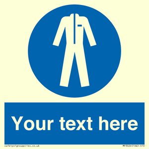 MP3024: Custom Protective Clothing Sign