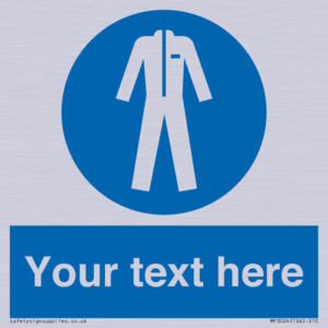 MP3024: Custom Protective Clothing Sign