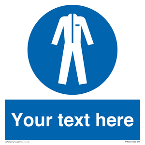 MP3024: Custom Protective Clothing Sign
