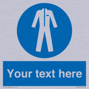 MP3024: Custom Protective Clothing Sign