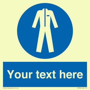 MP3024: Custom Protective Clothing Sign