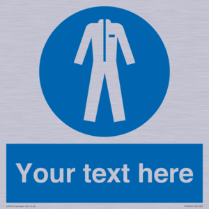 MP3024: Custom Protective Clothing Sign